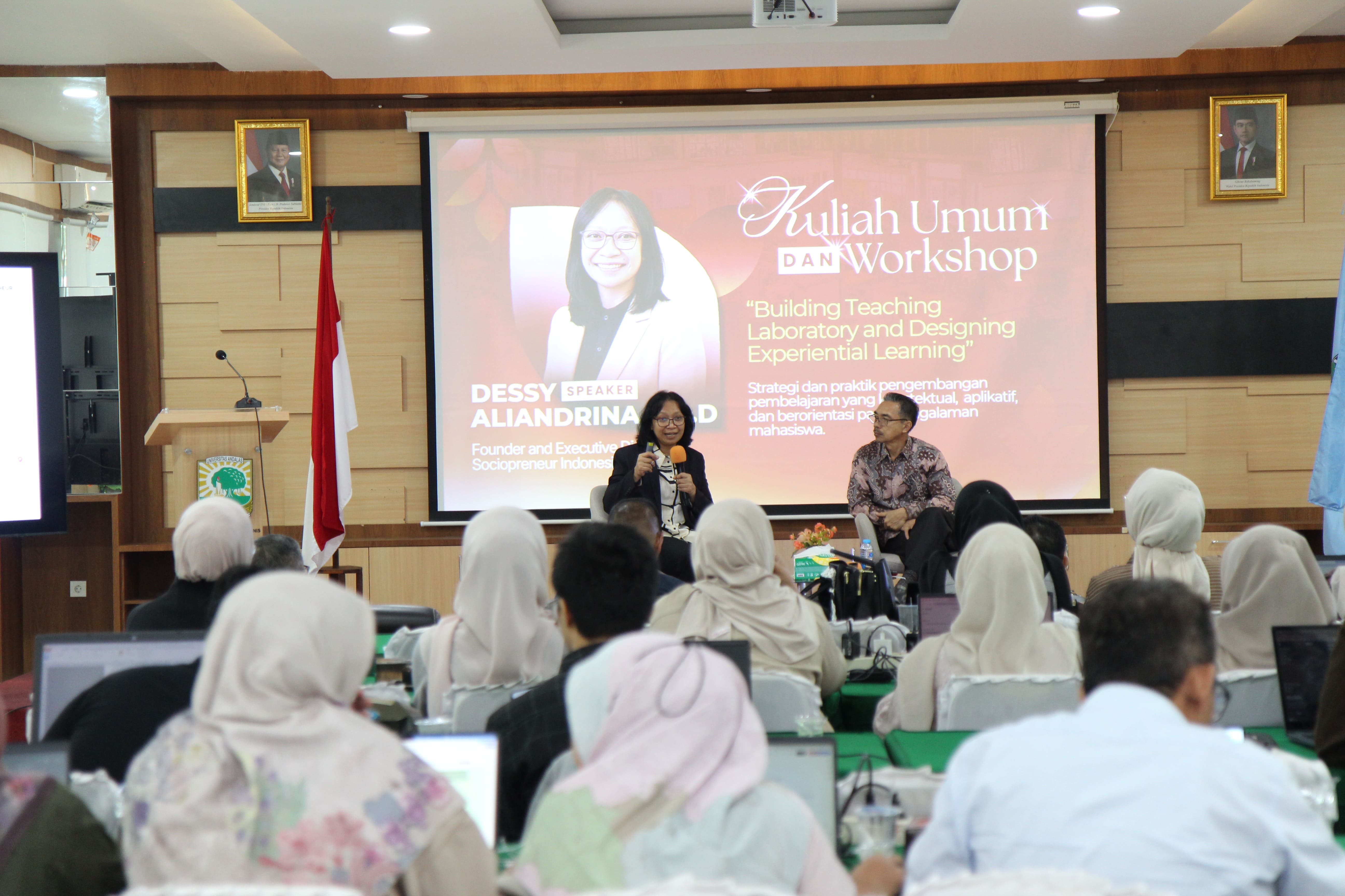 Departemen Ekonomi FEB UNAND Sukses Gelar Kuliah Umum & Workshop serta Launching Mata Kuliah Studio Pembelajaran